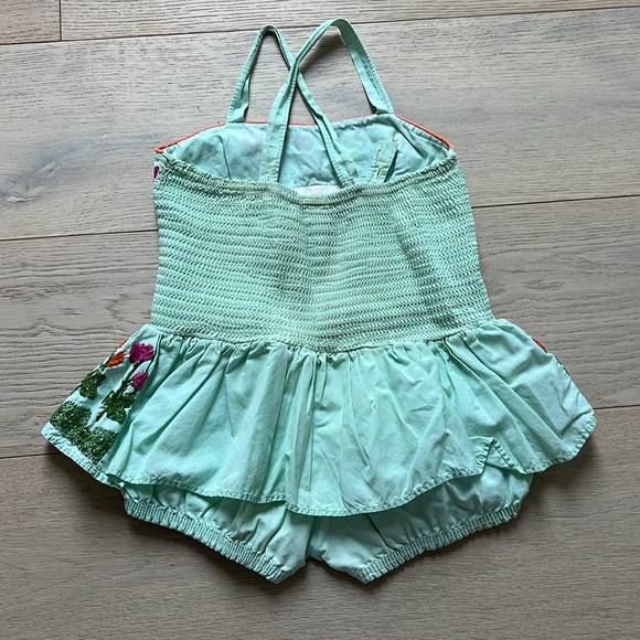 Vintage floral girls sun suit - Picture 3 of 3